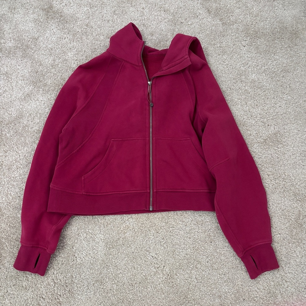 lululemon athletica Zip-Up Hoodie in Berry
